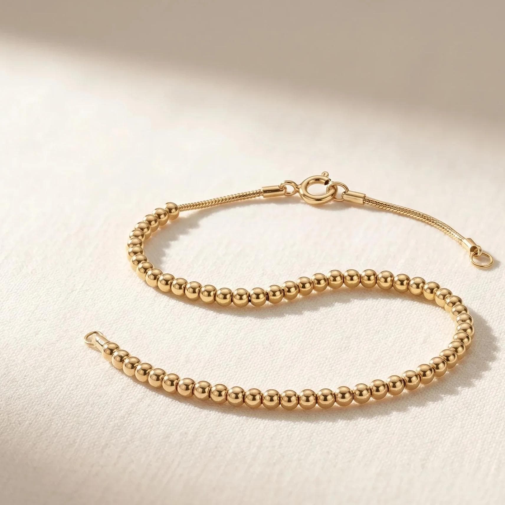 Gold Beaded Bracelet