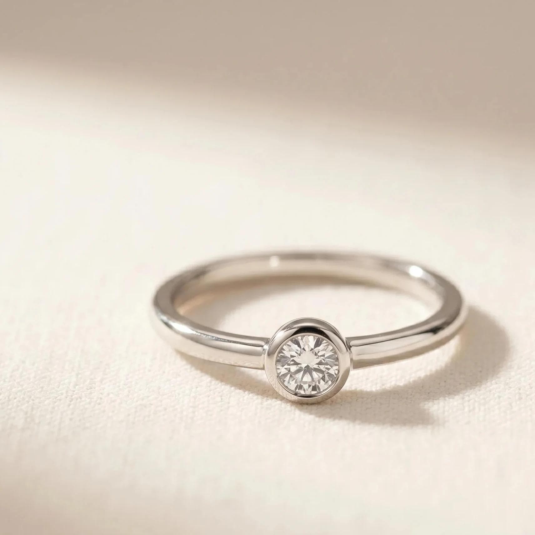 Bezel Diamond Ring